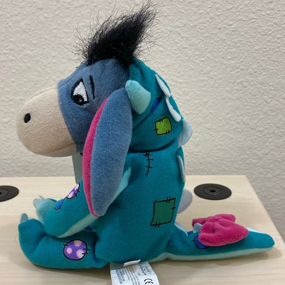 Disney Eeyore Halloween Dinosaur Costume Mini Bean Bag Plush Collectible - Picture 2 of 8